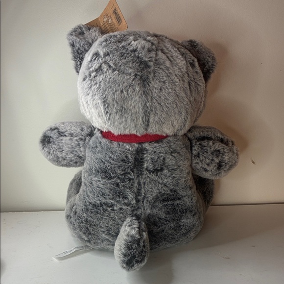 Petsmart Plush Dog Squeaker Toy Grey and Pink Lucky Bear - Picture 6 of 7